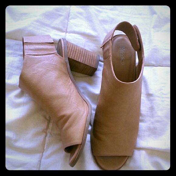 Nude booties