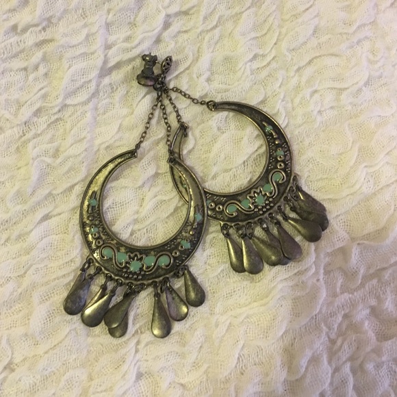 Forever 21 Accessories - Silver and mint green earing 🙌🏻