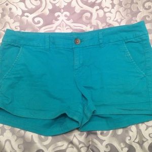 Dark teal shorts