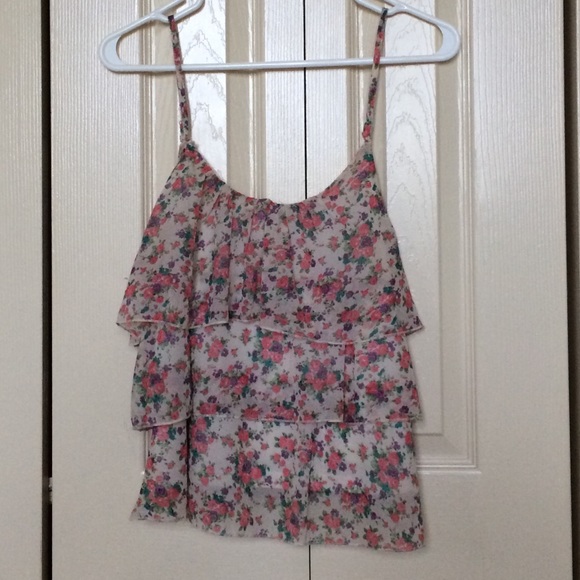 Floral Tiered flowy top