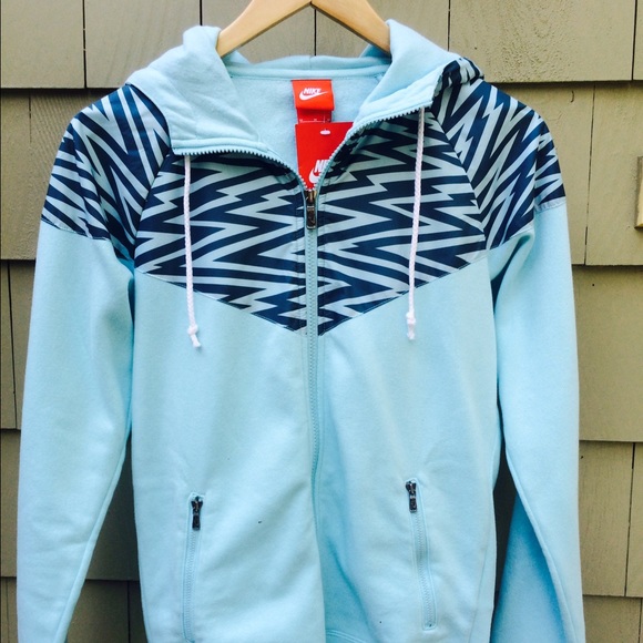 Nike Zip-up Sweater in Blue
