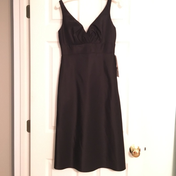 Black Midi Cocktail or Bridesmaid Dress size 6.