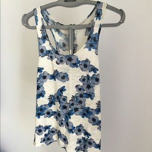 AG poppy tank with exposed zipper