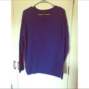 Royal blue crew neck sweater
