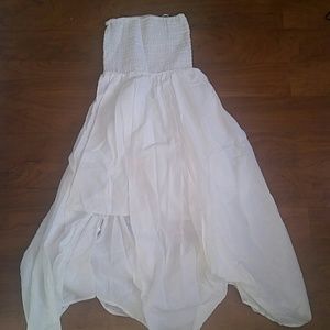 White tube dress