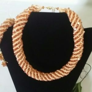 Elegant hand made custom jerry set that shimmers