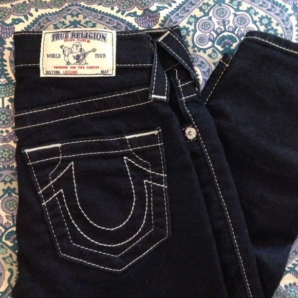 True Religion Dark Wash Leggings