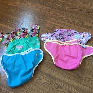 9 cloth diapers with inserts