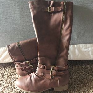 ❤️Super CuTe Top Moda Riding Boots Tan Brown NIB❤️