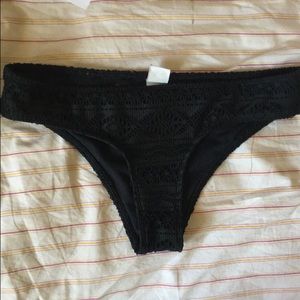 NWOT Hco Black Lace Bikini Bottoms