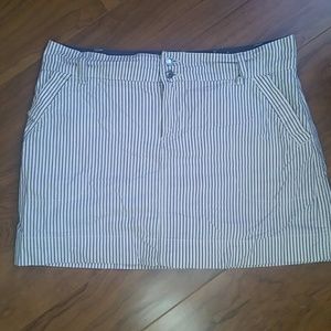 Grey stripped skort