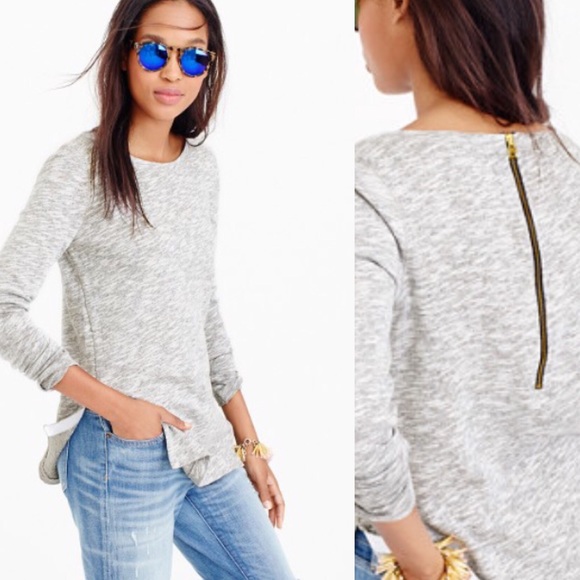 J. Crew Tops - J.Crew top with back zipper and side splits.