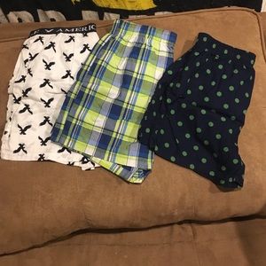 3 pack Aeropostale and American Eagle Men's Boxers