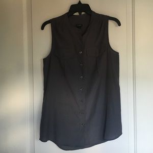 J. Crew sleeveless grey tunic