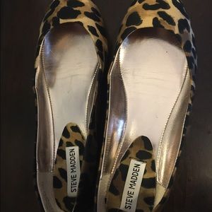 Steve Madden leopard flats