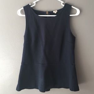 Navy Peplum by J. Crew