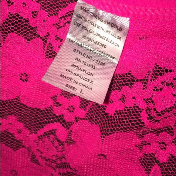 Hot Pink See-Through Top - Picture 2 of 2