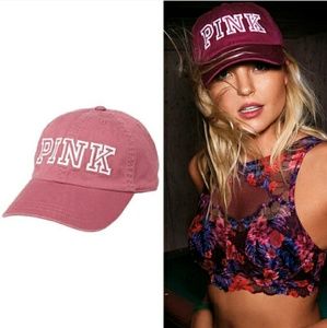 PINK Victoria's secret hat.