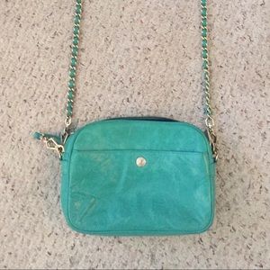 Rebecca Minkoff turquoise leather crossbody