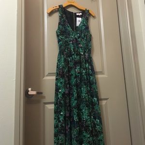 Greens and Floral long maxi dress Nordstrom