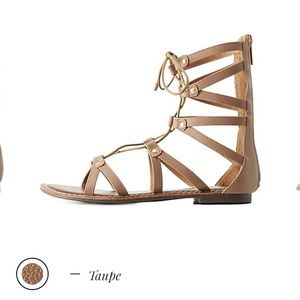 Lace up gladiator sandals