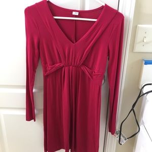 Long sleeved jersey dress