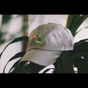 The "NONE OF MY BUSINESS" dad cap. #TAN