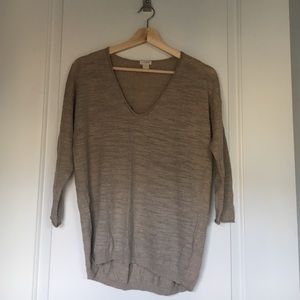 J. Crew tan lightweight sweater size Small
