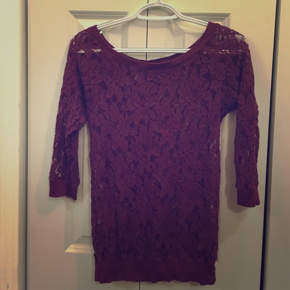 Lace 3/4 sleeve from express