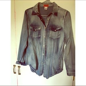 Denim button down shirt