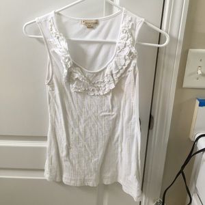 Tank top with ruffles