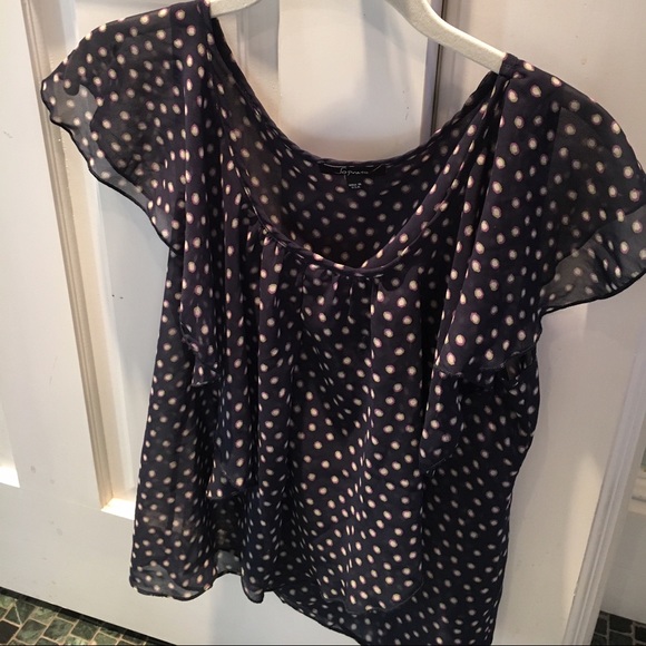 Sheer drapey blouse