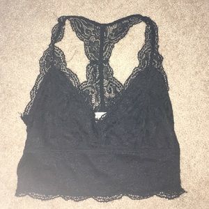 LA hearts black bralette