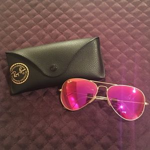 Ray Ban Flash Aviator in Pink❤️