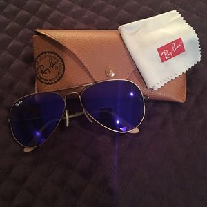 Ray Ban Flash Aviator in Purple 💜