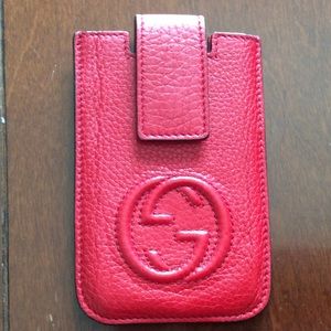 Authentic Gucci iPhone case 4.3/4" L by 3" wide.