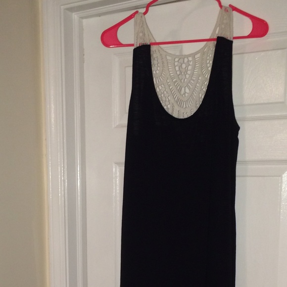 Black maxi dress