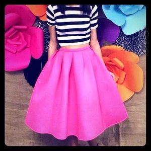 MIDI length pleated skater skirt! Worn once,