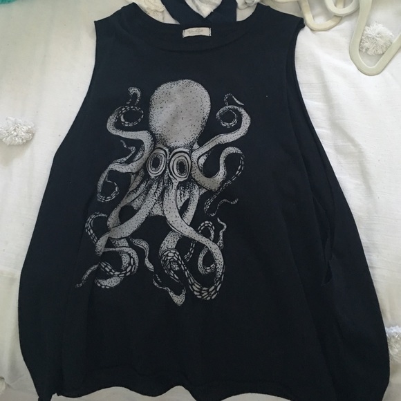 RARE BRANDY MUSCLE TANK WITH OCTOPUS PRINT