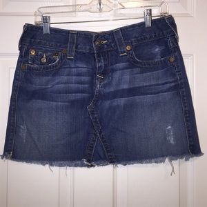 True Religion denim skirt