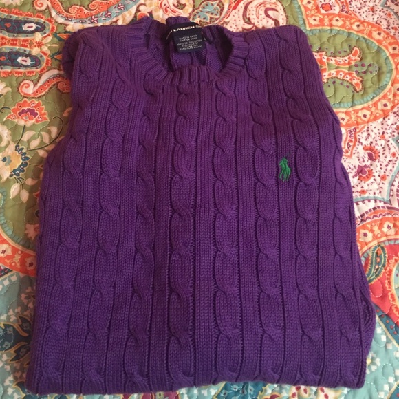 Purple Ralph Lauren sweater