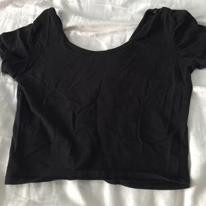 Black crop top