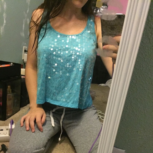 Blue tank