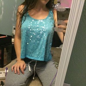 Blue tank