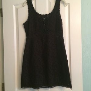 Free People Black lace dress