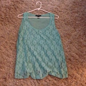 Mint green tank top
