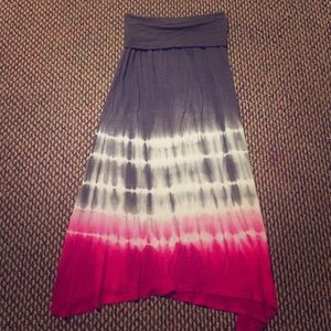 Tie-Dye Maxi Skirt