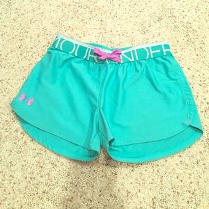 girls under armour playup shorts