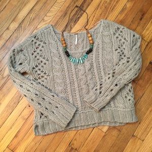 free people sweater --size small