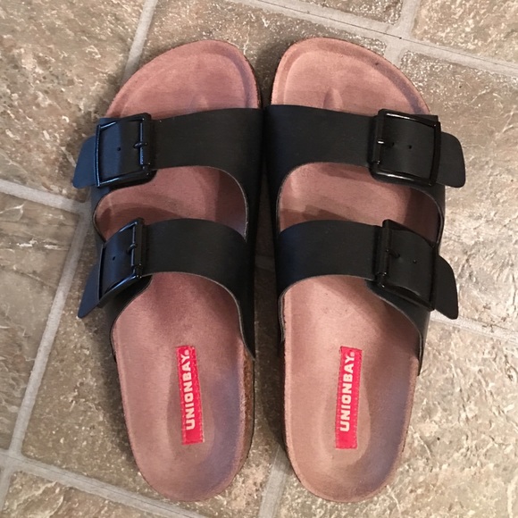 Black "berkinstock inspired" sandals